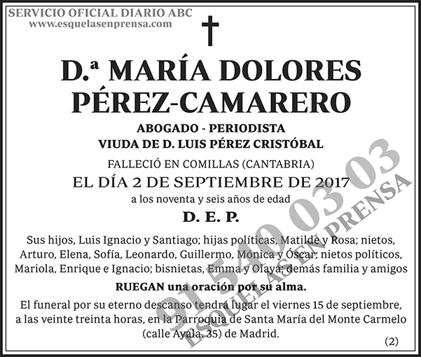 María Dolores Pérez-Camarero